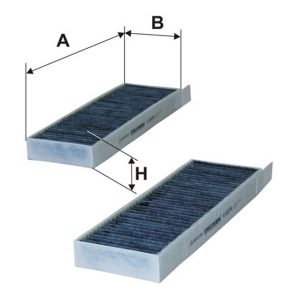 Фильтр салонный Filtron K 1227A-2x.
