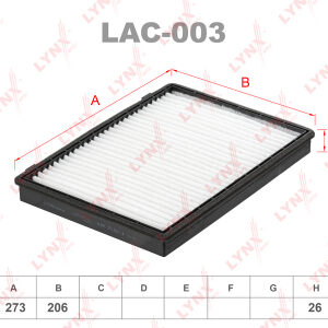 Фильтр салонный Lynx LAC-003.