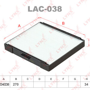 Фильтр салонный Lynx LAC-038.