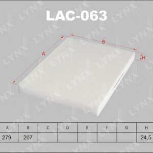 Фильтр салонный Lynx LAC-063.