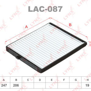 Фильтр салонный Lynx LAC-087.