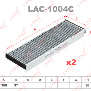 Фильтр салонный Lynx LAC-1004C.