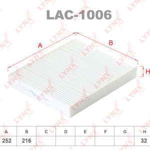 Фильтр салонный Lynx LAC-1006.