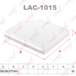 Фильтр салонный Lynx LAC-1015.
