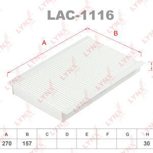 Фильтр салонный Lynx LAC-1116.
