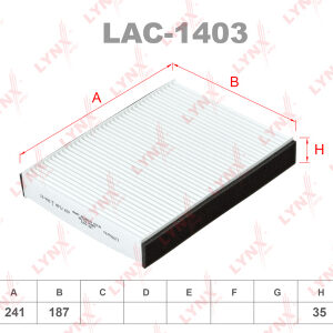Фильтр салонный Lynx LAC-1403.