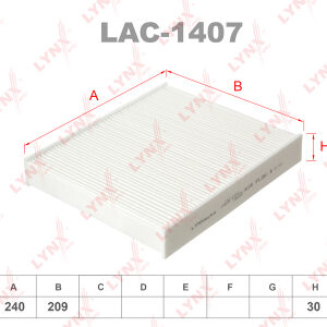 Фильтр салонный Lynx LAC-1407.