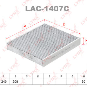 Фильтр салонный Lynx LAC-1407C.