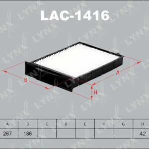 Фильтр салонный Lynx LAC-1416.