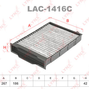 Фильтр салонный Lynx LAC-1416C.