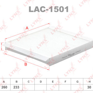 Фильтр салонный Lynx LAC-1501.